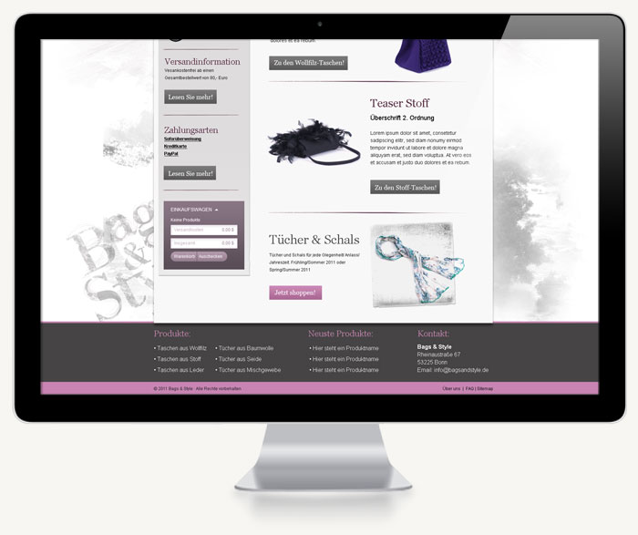 Zweiter Screenshot Bags & Style Onlineshop